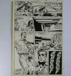 PUNISHER # 20 page 10 ORIGINAL COMIC ART ACTION! Shea Anton Pensa 129 1