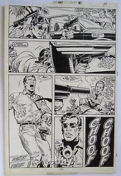 PUNISHER # 20 page 10 ORIGINAL COMIC ART ACTION! Shea Anton Pensa 129 1