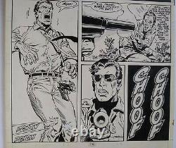 PUNISHER # 20 page 10 ORIGINAL COMIC ART ACTION! Shea Anton Pensa 129 1