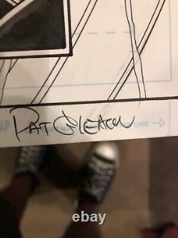 Pat Gleason Green Lantern Corps original comic art signed