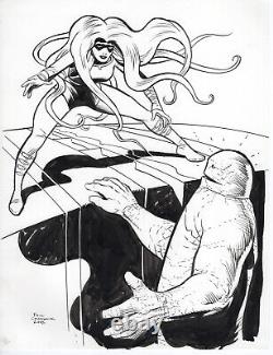 Paul Chadwick, Concrete and Medusa, Original Art, 8.5 x 11, 2002, Spider-Man bac
