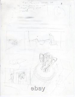 Paul Chadwick, Concrete and Medusa, Original Art, 8.5 x 11, 2002, Spider-Man bac