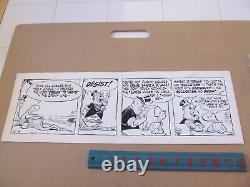 Pogo Original Comic Strip Art, Walt Kelly 12-6 1963