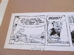 Pogo Original Comic Strip Art, Walt Kelly 12-6 1963