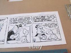 Pogo Original Comic Strip Art, Walt Kelly 12-6 1963