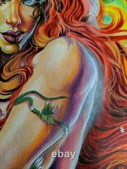 Poison Ivy Batman JLA DC Comics (11x17) original art 1/1 by Emersom Sousa