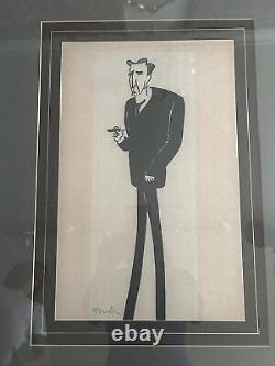 Portrait Of A Gentlemen By Cartoonist Al Frueh Framed