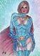 Power Girl (11x17) By Denn C. Mendes Original Art