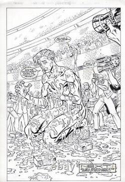 Prime #12, page 22, 1996, Malibu Comics, Original Comic Art by Al Rio, Splash Pa