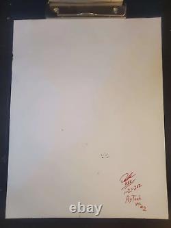 Psylocke Ink/Pencil Original Comic Art Illustration Signed 8.5x11 COA Included