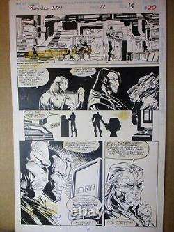 Punisher 2099 #22 ORIGINAL ART 1994 Simon Coleby Page Marvel Comics Pencil & Ink