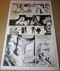 Punisher 2099 #22 ORIGINAL ART 1994 Simon Coleby Page Marvel Comics Pencil & Ink