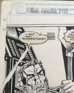 Punisher Full Splash Page Original Comic Art Venom FP Issue #3 Tom Lyle Artist