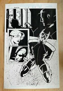 QUICKSILVER #5 original art CRYSTAL INHUMANS MAXIMUS THE MAD half splash 1998