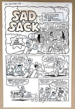 RARE ART THEMED Sad Sack Laugh Special 44 1968 Original Art 5p story & FN+ COMIC