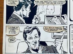 RARE James Bond Marvel original comic art page by Howard Chaykin from 1981