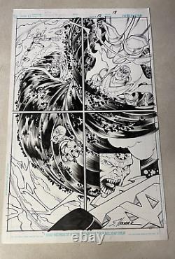 REBELS #15 original art STUNNING SPLASH BATTLE 2010 DESPERO STARRO DC