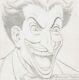 Ramona Fradon Signed Batman Dc Comics Original Art Sketch The Joker