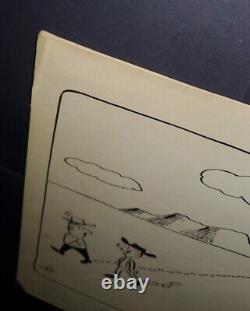 Rare Original Hand drawn Signed Comic Art VIP Virgil Partch Desert'70