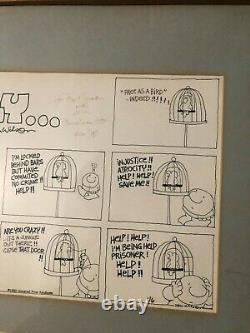 Rare Original Published 1980 Ziggy Comic Strip Art Illustration Drawing His Kids