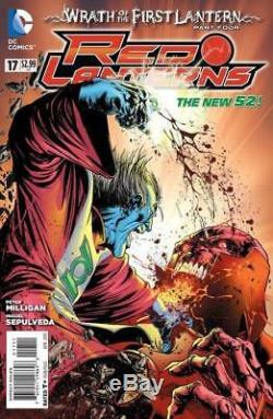 Red Lanterns #17 DC 2013 (Original Art) Cover Miguel Sepulveda Green Lantern