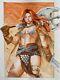 Red Sonja (09x12) Original Comic Art 1/1 By Maria Garibalde