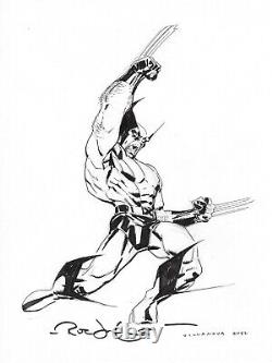 Rick Leonardi Wolverine Original Art Sketch Marvel Comics