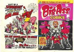 Robert Crumb Artwork Big Ass Comics #1 Original Cover Proof Comic Production Art