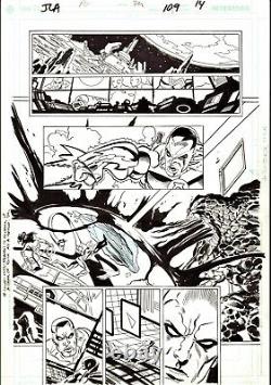 Ron Garney 2004 Justice League, Jla Original Art-green Lantern, J'onn Jonzz