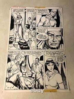 SHE original art MARVEL CLASSICS #24 USTANE IMMORTAL PUT TO DEATH 1977