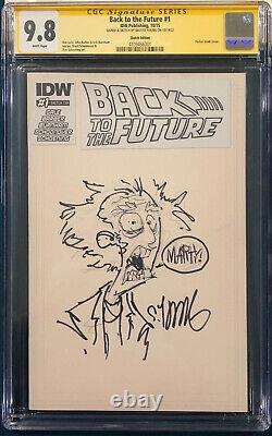 SKOTTIE YOUNG signed CGC 9.8 Back to the Future Sketch Original Art COMIC BOOK