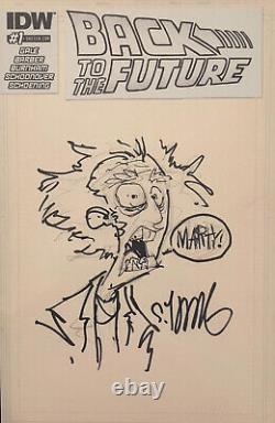 SKOTTIE YOUNG signed CGC 9.8 Back to the Future Sketch Original Art COMIC BOOK