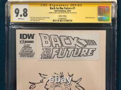 SKOTTIE YOUNG signed CGC 9.8 Back to the Future Sketch Original Art COMIC BOOK