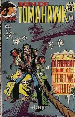 SON OF TOMAHAWK #138 JOE KUBERT 1970s CHRISTMAS STORY 2-PIECE ART TRANSPARENCY