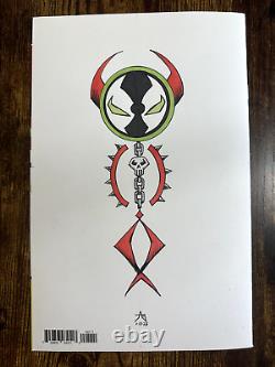 SPAWN #1 30TH Anniversary Sketch Cover Comic Book Front & Back Original Art