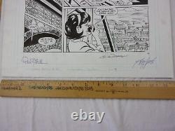 SPEED RACER 1980s ORIGINAL comic book art SIGNED #35 pg4 RARE Eiffel Tower