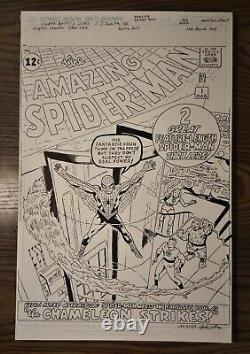 SPIDER-MAN #1 ORIGINAL SIGNED ART 11X17 Ditko Pro REPRO ART BOARD Marvel Comics