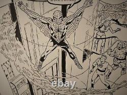 SPIDER-MAN #1 ORIGINAL SIGNED ART 11X17 Ditko Pro REPRO ART BOARD Marvel Comics