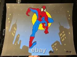 SPIDER-MAN animation Cel Vintage Cartoons Art Marvel Comics Spiderman 80-90s I17