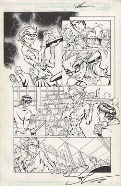 SPIDEY/MARROW #1 Page 9 Original Art by ALE GARZA and PIERRE-ANDRE DERY 2001