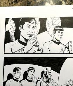 STAR TREK original comic art 2007 IDW 2 pg 2 Kirk Spock McCoy Steve Conley