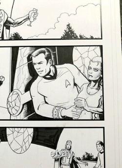 STAR TREK original comic art 2007 IDW 2 pg 2 Kirk Spock McCoy Steve Conley