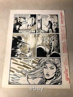 SUBSPECIES #3 original art 2 PAGES horror movie comic SEXY VAMPIRE STEFAN 1991