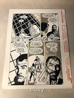 SUBSPECIES #3 original art 2 PAGES horror movie comic SEXY VAMPIRE STEFAN 1991