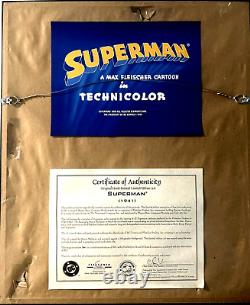 SUPERMAN 1941-Original in Technicolor Art Limited Edition/Myron Waldman #341/500