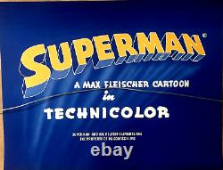 SUPERMAN 1941-Original in Technicolor Art Limited Edition/Myron Waldman #341/500