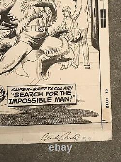 SUPERMAN #285 ORIGINAL COMIC BOOK COVER ART NICK CARDY 1975 Bronze Age rare