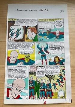 SUPERMAN FAMILY #169 ART original COLOR GUIDE 1975 SUPERMAN ROBOTS CURT SWAN