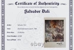 Salvador Dali, Original Hand-signed Lithograph with COA & Appraisal of $3,500