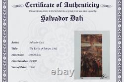 Salvador Dali, Original Hand-signed Lithograph with COA & Appraisal of $3,500